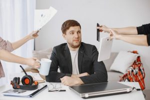 Employee feeling pressured